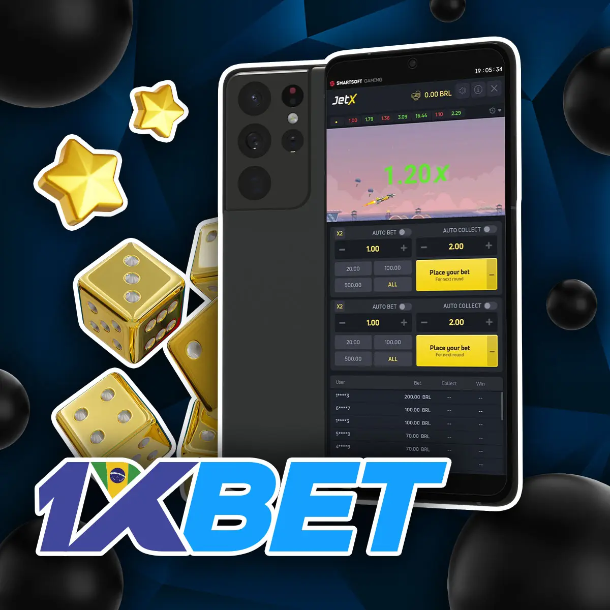 Jogue JetX Casino on-line na 1xbetl